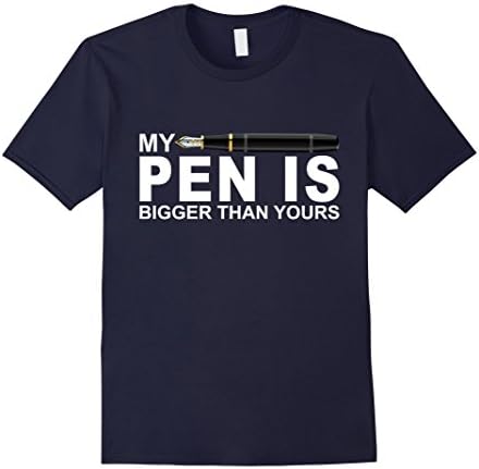 Men's Fountain Pen Business Shirt Luxury Pen Hand crafted Bambo 2XL Navy