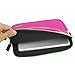 Evecase Ultra Portable Travel Carrying Neoprene Sleeve Case Bag with Handle & Accessory Pocket for Leapfrog Epic/LeapPad Platinum/LeapPad Ultra XDI 7'' Kids Tablet - Hot Pink