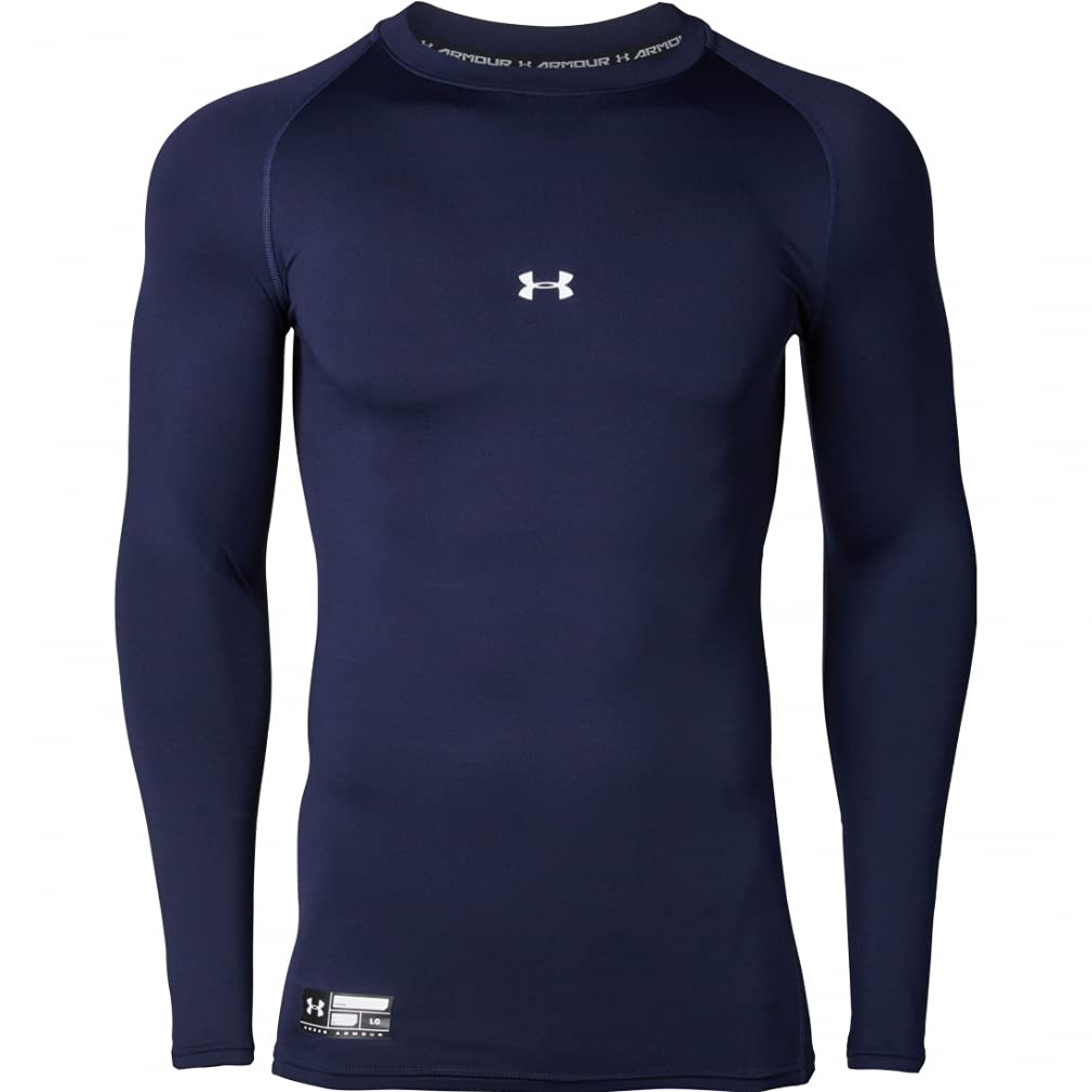 UNDER ARMOUR アンダーアーマー  UAコールドギアアーマー コンプレッション ロングスリーブ クルーネック シャツ ブラックの商品画像