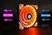 CONISY 120mm PC Case Cooling Fan Super Silent Computer LED High Airflow Cooler Fans - Orange (2 Pack)
