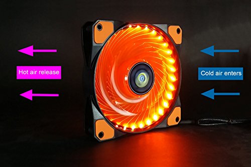 image for 120mm pc case cooling fan,CONISY gaming 120 mm super silent rgb comput