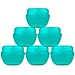 Beauticom 12 Pieces 30G/30ML (1 Oz) Teal Frosted Container Jars with Inner Liners for Scrubs, Oils, Salves, Creams, Lotions, Medication, Cosmetics - BPA Free