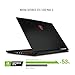MSI GF63 Thin 8SC-030 15.6″ Gaming Laptop, Thin Bezel, Intel Core i5-8300H, NVIDIA GeForce GTX1650, 8GB, 256GB NVMe NVMe SSDthumb 3