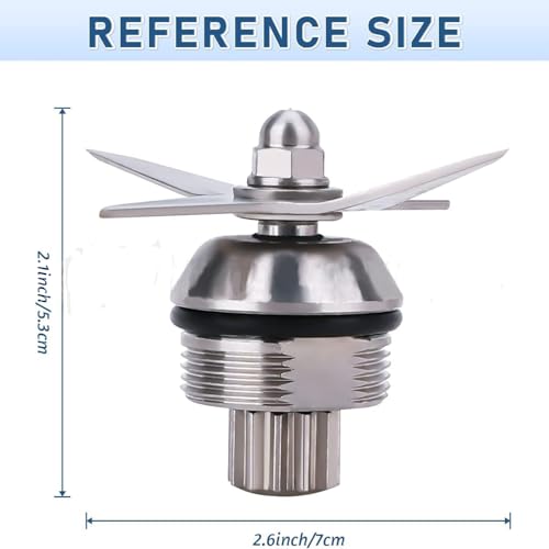 Blender Blade Replacement Part for Vitamix, Blender Wet Blade Assembly Stainless Steel Vitamix Blade Accessories Compatible with Vitamix 5200 Series Blender Mixer 64oz and 32oz Containers