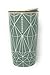 Starbucks Holiday Traveler 12oz Double Wall Ceramic 2017 Green Diamond