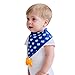 PandaEar Baby Bandana Drool Bibs 6-Pack with Teething Toys, Super Absorbent, 100% Organic Cotton, Neutral Color for Boys & Girls (Neutral)