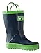 Oakiwear Children's Rubber Rain Boot (5 US Toddler, Navy Blue)