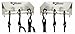 Pit Posse 442 Garage/Trailer Storage Organizers - Set of 2 Tie Down Hangers - Aluminum Junior Ratchet Strap Rack Holder - Automotive Accessories - Race Car Enclosed Trailer [Silver/Unpainted]