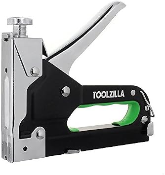 TOOLZILLA Grapadora manual y paquete de selección de 600 grapas ...