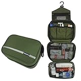 Dopobo Travelling Toiletry Bag Portable Hanging Water-Resistant Wash Bag for Travelling, Business Trip, Camping (army green)