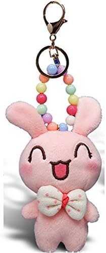 CHAKMEE Pink Rabbit Plush Puppet Pendant