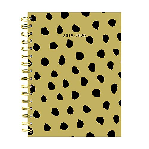 Black Polka Dots Medium Daily Weekly Monthly 2020 Planner: July 2019 - June 2020 (Academic School Ye by