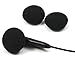100Pcs Black Sponge Earbuds Soft Foam Headphone Cap Replacement Ear Pads Covers