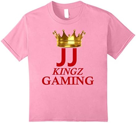 unisex-child JJ KINGZ GAMING OFFICIAL T-SHIRT 12 Pink
