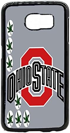 Ohio State Buckeyes with Grey (Gray) Background Custom Shockproof Rubber Case By S and S Accessories(TM) for Samsung Galaxy S6