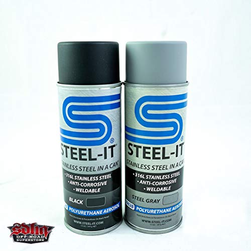 Steel-It Polyurethane 14oz Spray Can (2 cans, Mixed Package of