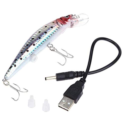 Drake18 Leurre De Pêche électrique Appâts De Pêche Vibrants Wobblers Réalistes Crochet Triple Reble Rechargeable Usb…