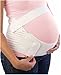 ilovebaby Pregnancy Support Belt, Maternity Belt – Support Waist / Back / Abdomen Band, Belly Brace Velcro Attachments, White Color, Size M