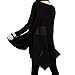 Egelbel Women's Back Cut Out Sheer Layered Asymmetrical High Low T Shirts Tops (L, Cross)
