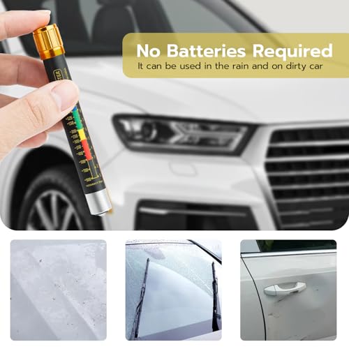 Mcbazel Car Paint Thickness Tester, Coating Thickness Gauge, Paint Coating Tester with Magnetic Tip
