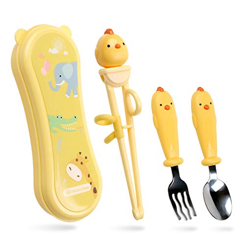 Goryeo Baby Toddler Utensils Stainless Steel Kids Silverware Set with