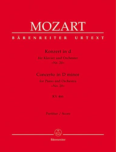 Concerto for Piano No.20 in D minor K.466 (Piano Reduction