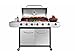 Royal Gourmet Classic Stainless Steel 6-Burner Cabinet Gas Grill with Side Sear Burner（Grill + Cover）