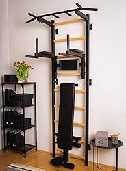 BenchK - Wooden Swedish Ladder Wall Stall Bar