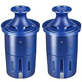 DSP Water Filter, Replacement Filters for Pitcher and Dispensers, Reduces Lead, BPA Free - 2 Count.