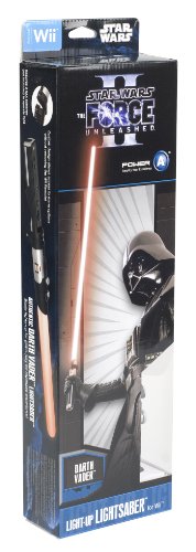 POWER A Star Wars: The Force Unleashed II Darth Vader Light-Up Lightsaber - Nintendo Wii