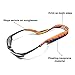 Ukes Premium Sunglass Strap - Durable & Soft Glasses Strap Designed with Floating Neoprene Material - Secure fit for Your Glasses and Eyewear. (The Foresters)