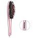 ACEVIVI Hair Straightening Brush, Ceramic Heating Straightening Irons Brush with Digital Anti Static, Anti Scald