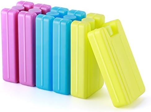 Owncons Lunch Ice Packs Reusable, Cool Coolers Slim Ice Packs, Lunch Freezer Packs (6 Pcs)