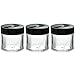 1 oz / 30 ml Clear Thick Wall Travel Refillable Container Jar Samples, Balms, Makeup and Cosmetics, Salves, Airtight (3 pack)