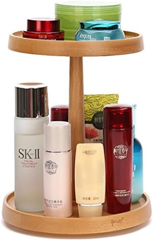High - Grade Solid Wood Rotating Cosmetics Storage Frame Creative Skin Care Products Finishing Storage Box
