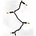 NOMA/INLITEN-IMPORT V34700-88 100-Count Orange Halloween Light Set with Black Wire