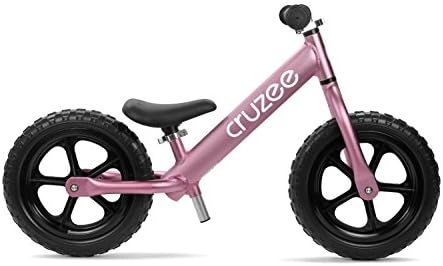 Cruzee 12 - NEW 2018 - Black Wheels - UltraLeight balance bike (1,9 kg) for kids from 1.5 to 5 years (PINK)