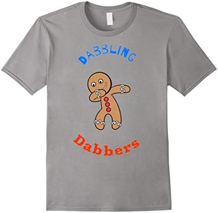 Mens Gingerbread Dabbling T-shirt, Shirts, Tshirts, tees Large Slate