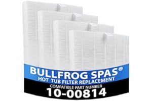 Hot Tub Things Simplicity® Flat Filters 4-Pack (Compatible with Bullfrog Spas® 10-00814), White