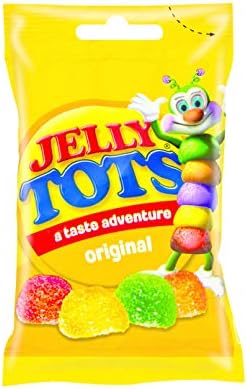 Jelly Tots, Fruit Chews - Original Flavour Fruit Candy Mix , Pack of 5 100g