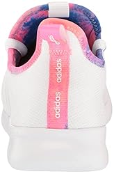 adidas Women's Casual Running Shoe, White/Acid