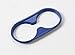 Blue Rear Cup Holder Cover Trim Compatible with 2011-2018 JK Wrangler