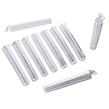 Squad Goods Blunt Tubes - Waterproof, Odor Sealing & Airtight Container - Set of 10 Clear