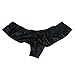TONSEE Ladies Sexy Lingerie Night Games Glossy Leather Shorts Underwear (Black)