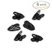Shindel Rotate Mount Cable Clothing Clip Shirt Clips for Headphone Earphone and Headset Cable and Wire, 6 PCS