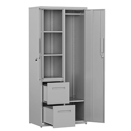 PEUKC Metal Storage Cabinets with Locking Doors, 67