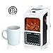 Minetom 450W Handy Plug In Space Heater with Touch Display Screen & Fireplace Flame Effect, Portable Electric Mini Room Heater as Seen on TV, Remote Control