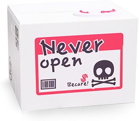 iPhyhe Piggy Bank Stealing Coin Change Bank Money Box with Skeleton Monkey Toy (White)