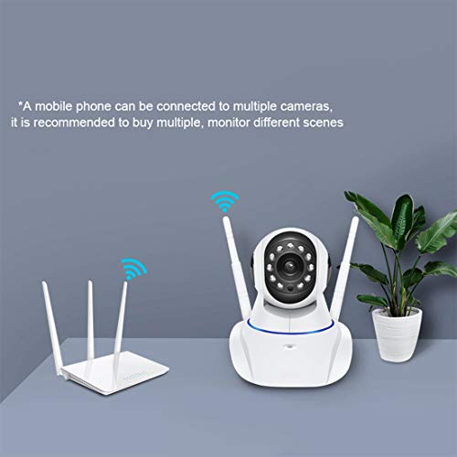 WiFi Camera 1080P Home Security Dome Camera Baby Monitor WiFi IP Surveillance Camera HD Night Vision Motion Tracker Auto-Cruise Remote Monitor by WEILIGU