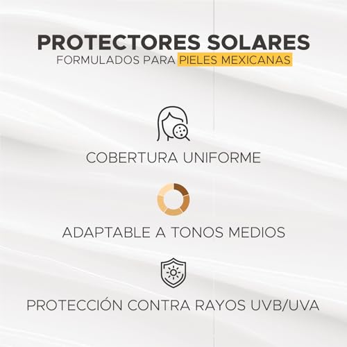 FOTOSUN UV 100 Adaptive Color FPS 50+ UVA/UVB, Protector solar facial con color, Hipoalergénico, resistente al agua, uso diario, se adapta al tono de piel.